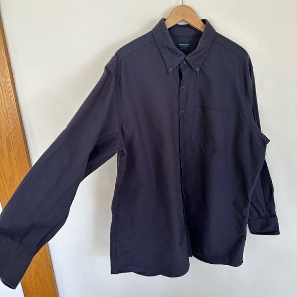 Proper Cloth Mens American Pima Dark Blue Oxford Cloth Pima Cotton Oxford Button - Picture 10 of 12